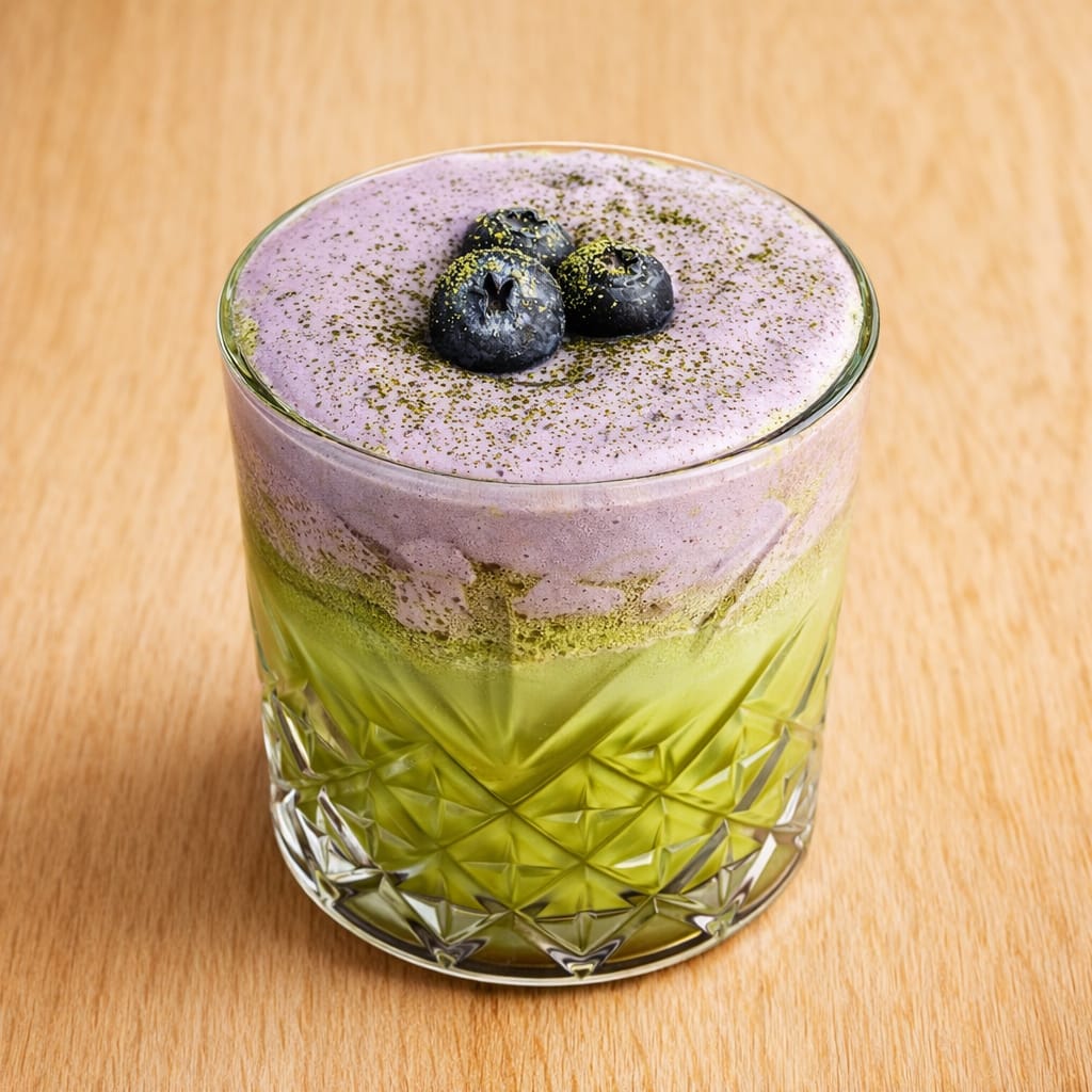 Blueberry Matcha — JOIN bakery cold drinks, Al Qatif
